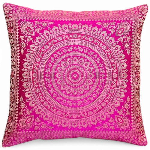 Pink indian mandala - mandala, cushion
