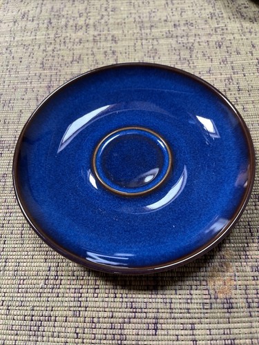 Denby imperial blue saucer - denby,