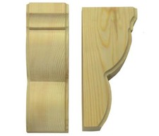 Wooden Corbels Timber shelf