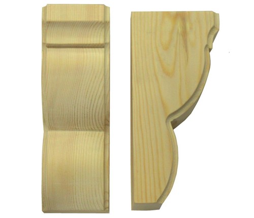 Wooden corbels timber shelf - timber,