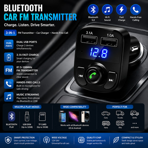 Bluetooth transmitter car - bluetooth,