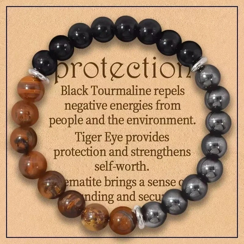 Triple protection bracelet 8mm - triple,