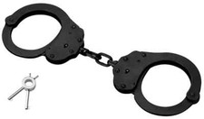Alcyon Chain Black Pro-Cuff Police Grade .NIJ Certified. Double Lock Handcuffs