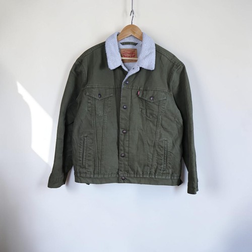 Levis mens khaki sherpa lined - sherpa,