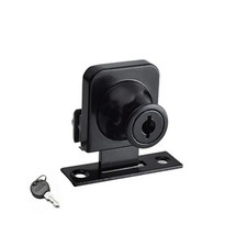 Glass Door Lock Punch-free Display Cabinet Double Door Lock Keys Zinc Alloy