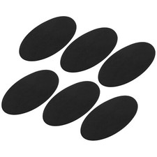 Elbow Knee Iron-on Fabric Patches Black for Clothing Repair Crafts 6 Pcs
