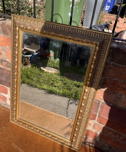 Large ornate gold wall mirror - large,