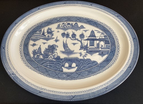 Vintage woods ware blue - vintage,