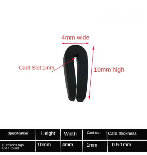 Black rubber channel edging - black,