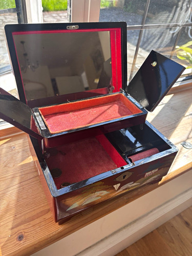 Vintage japanese red lacquer - vintage,