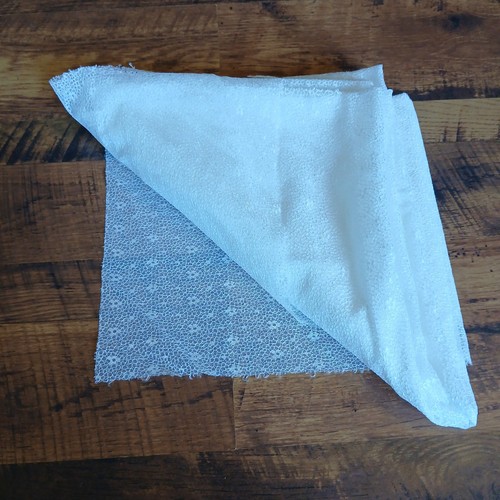 Small floral white sheer - small,