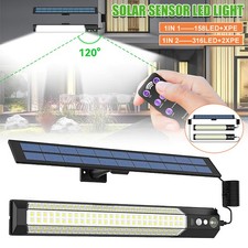 Single/Dual Head Solar Sensor LED Lights 2000 LM Shed Light Barn Work Flood Lamp