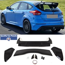 Rear Roof Boot Lip Spoiler RS Style Gloss Black Ford Focus MK3 2011-2018