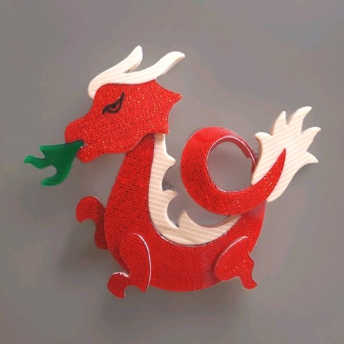 Lea stein genuine brooch - lea,