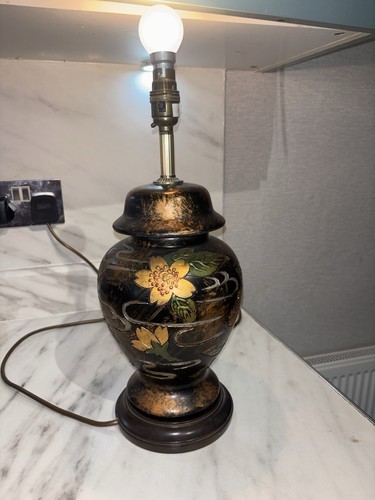 Vintage table lamp flower - vintage,
