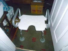 COSTWAY Shower Chair, Height