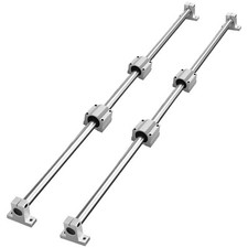 VEVOR 2PCS SFC16 1000mm Linear Rail 4 PCS SC16 Bearing Block 4 PCS Rail Support