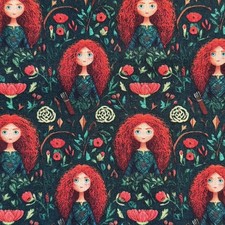 Merida Disney Princess Fabric