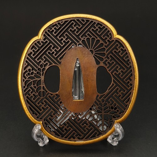 Japanese tsuba copper design - japanese,