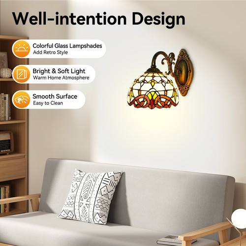 Tiffany style wall - tiffany, sconce