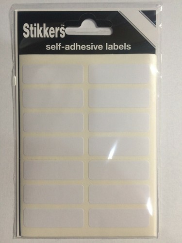 Pack white labels 12 - pack,