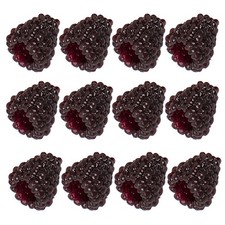  12pcs Fake Raspberry Artificial Raspberry Decor Simulation Modèle de fruits