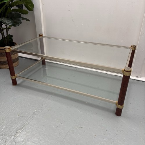 1980s burr walnut - 1980s, brass