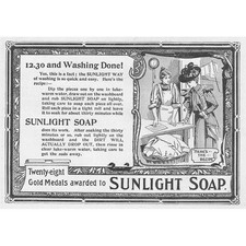 SUNLIGHT SOAP Victorian Advertising 1898