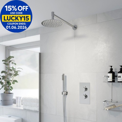 Thermostatic concealed round - concealed,