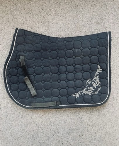 Navy equiline saddle pad with - navy,
