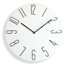 Simple Silent Wall Clock BigSize Stylish Elegant Delicate Wood Grain Home Decor﻿