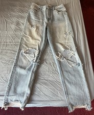 Bershka Light wash Distressed