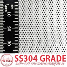 Stainless Steel Round Perforated Metal | 0.75mm Hole, 1.5mm Pitch, 0.6mm Thick