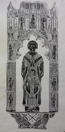 Brass rubbing william de - brass,