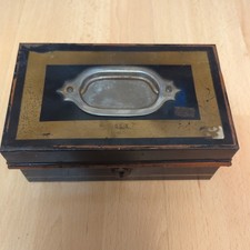 Vintage Metal Cash Box and