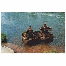 WELSH CORACLES RP Postcard by NPO, Unused