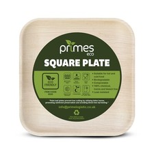 Palm Leaf Square Plates Disposable Bamboo Catering Dinner Party Microwave Safe