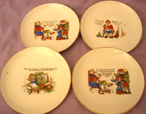 Nursery rhyme plates - 4,