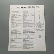Peugeot 304 Technical