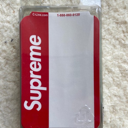 Supreme name badge stickers - badge,