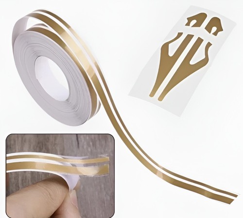 Double line tape - line, gold