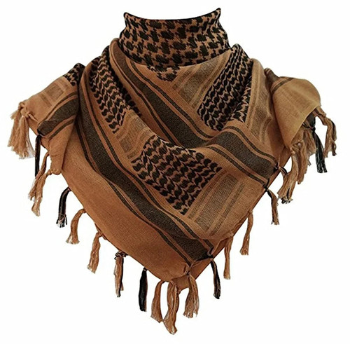 Brown shemagh scarf - brown,
