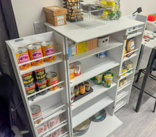 Small kitchen cupboard storage - kitchen,