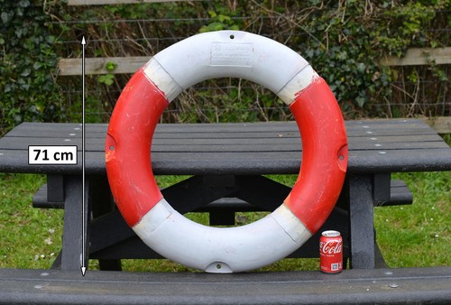 Used old plastic life ring - old,