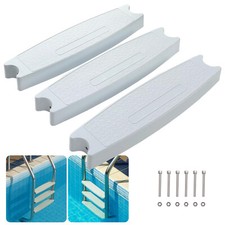 3Pcs Swimming Pool Molded Plastic Replacement Ladder Rung Steps