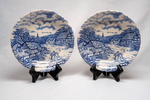Myott rural scene blue - myott,