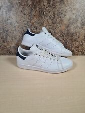 ADIDAS STAN SMITH trainers white navy Size UK 6 EU 39 boys girls men womens