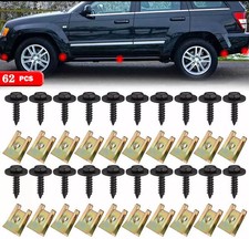62pcs For BMW Undertray Screw Engine Shield Guard Bolt Mud Flaps Clips Kit 31set