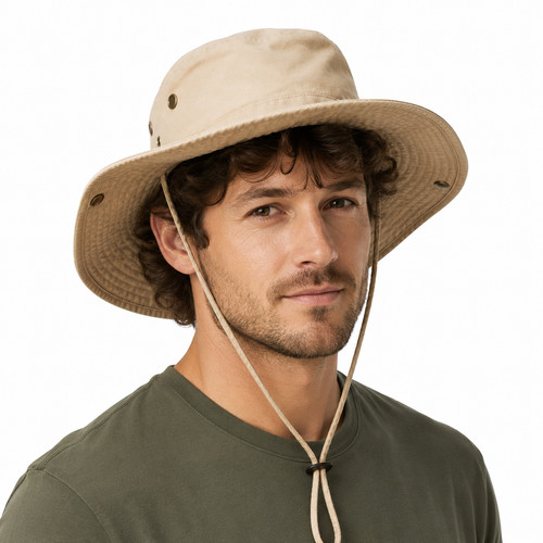 Outback cowboy hat chin - cowboy,