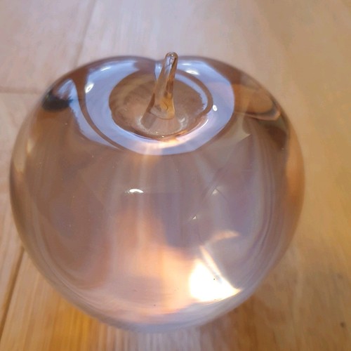 Glass apple crystal - glass,